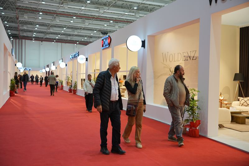 Main aisle and stand facades